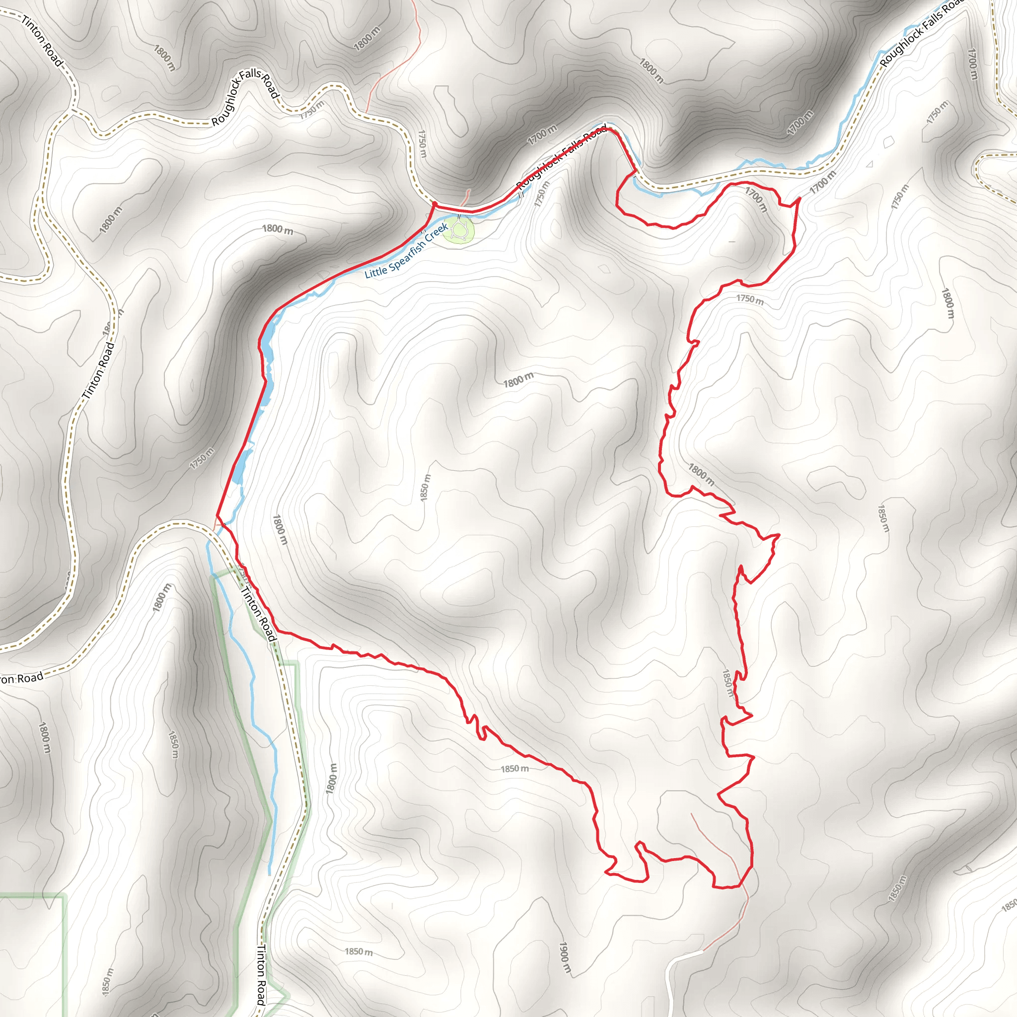 Little Spearfish Loop mobile static map