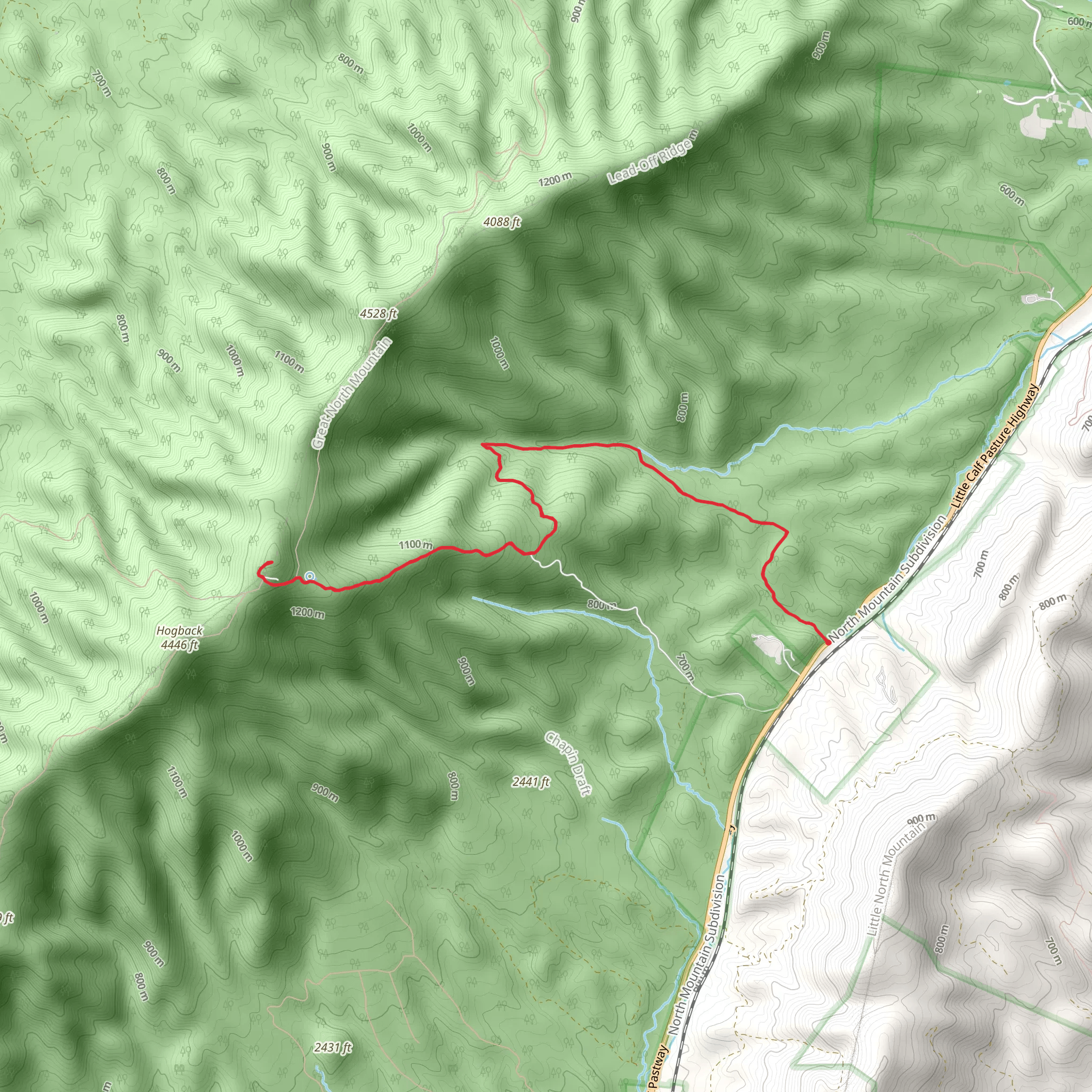 Elliott Knob mobile static map