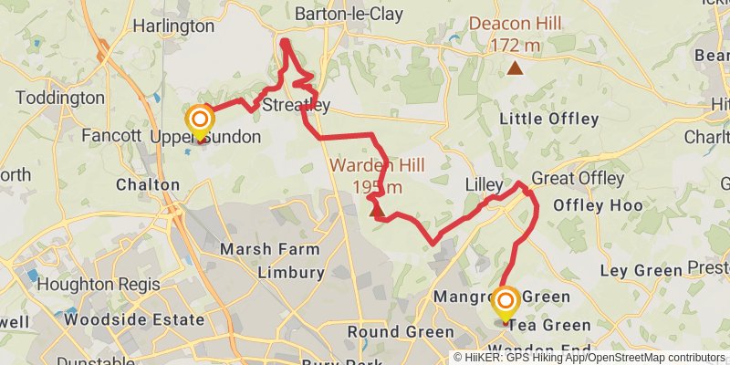 Chiltern Way stage 9 Map