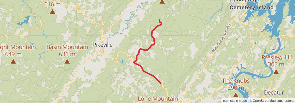 American Perimeter Trail - Southern Appalachian Primary stage 84 Map
