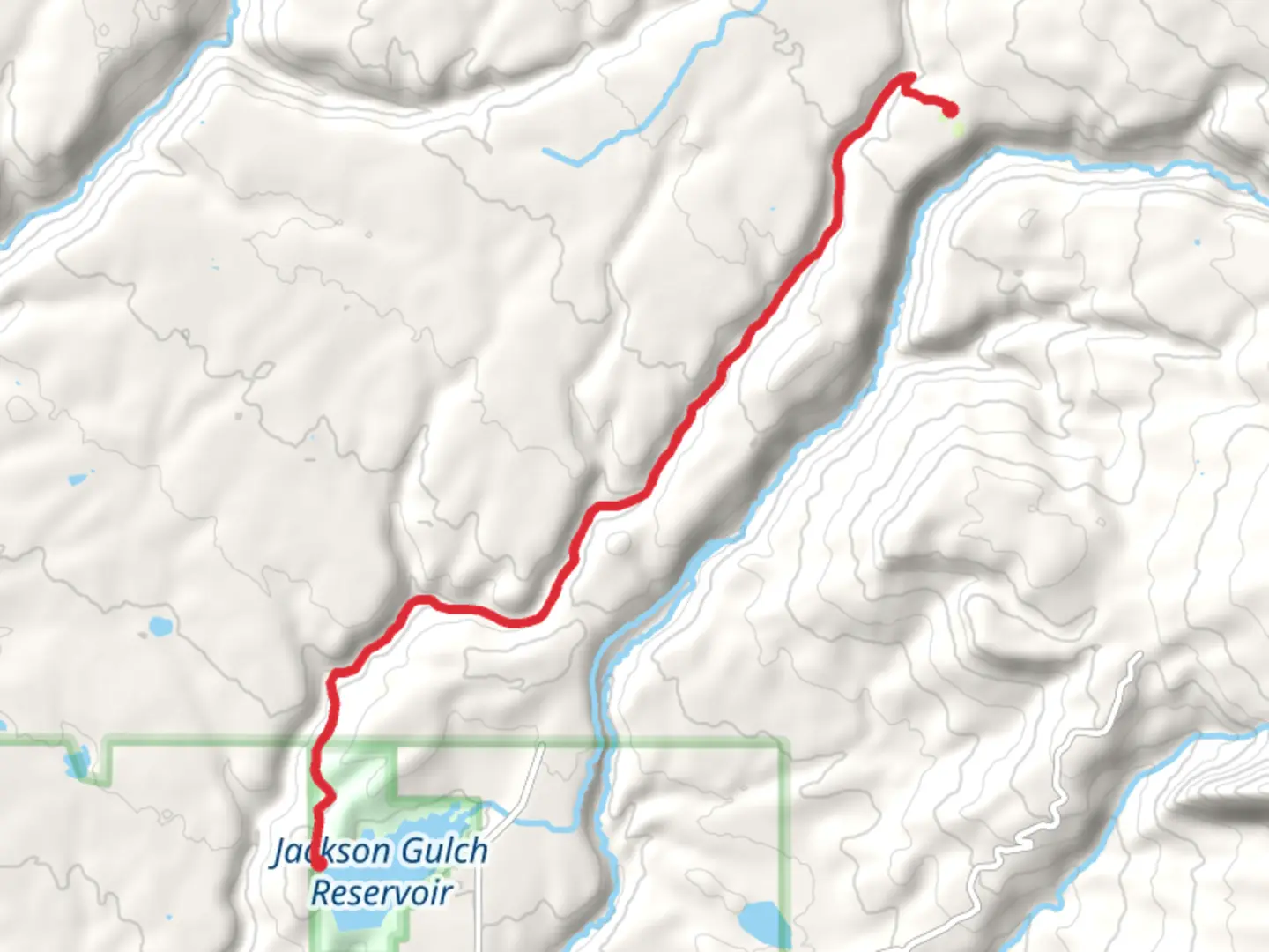 An image depicting the trail Chicken Creek Trail and its surrounding area.