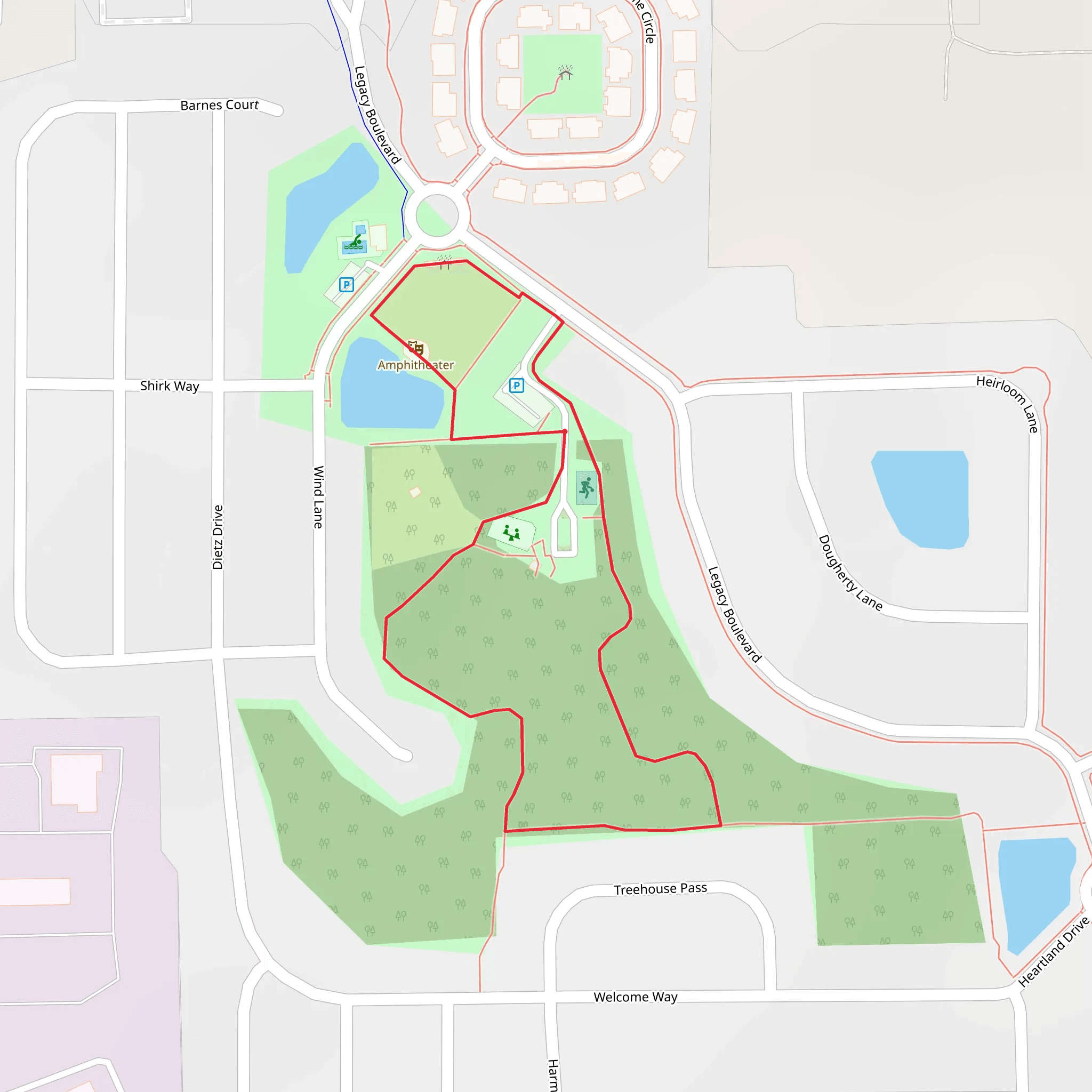 University Park Loop mobile static map