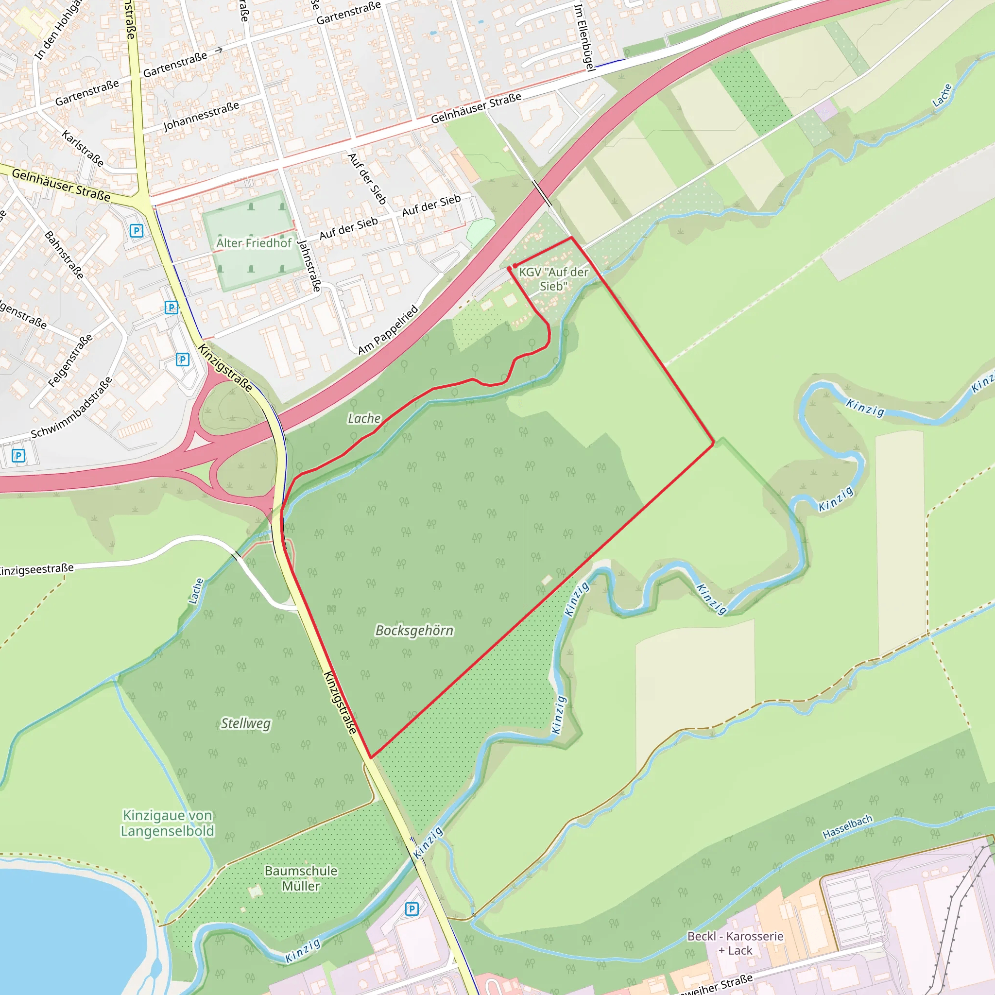 Bocksgehörn Loop mobile static map