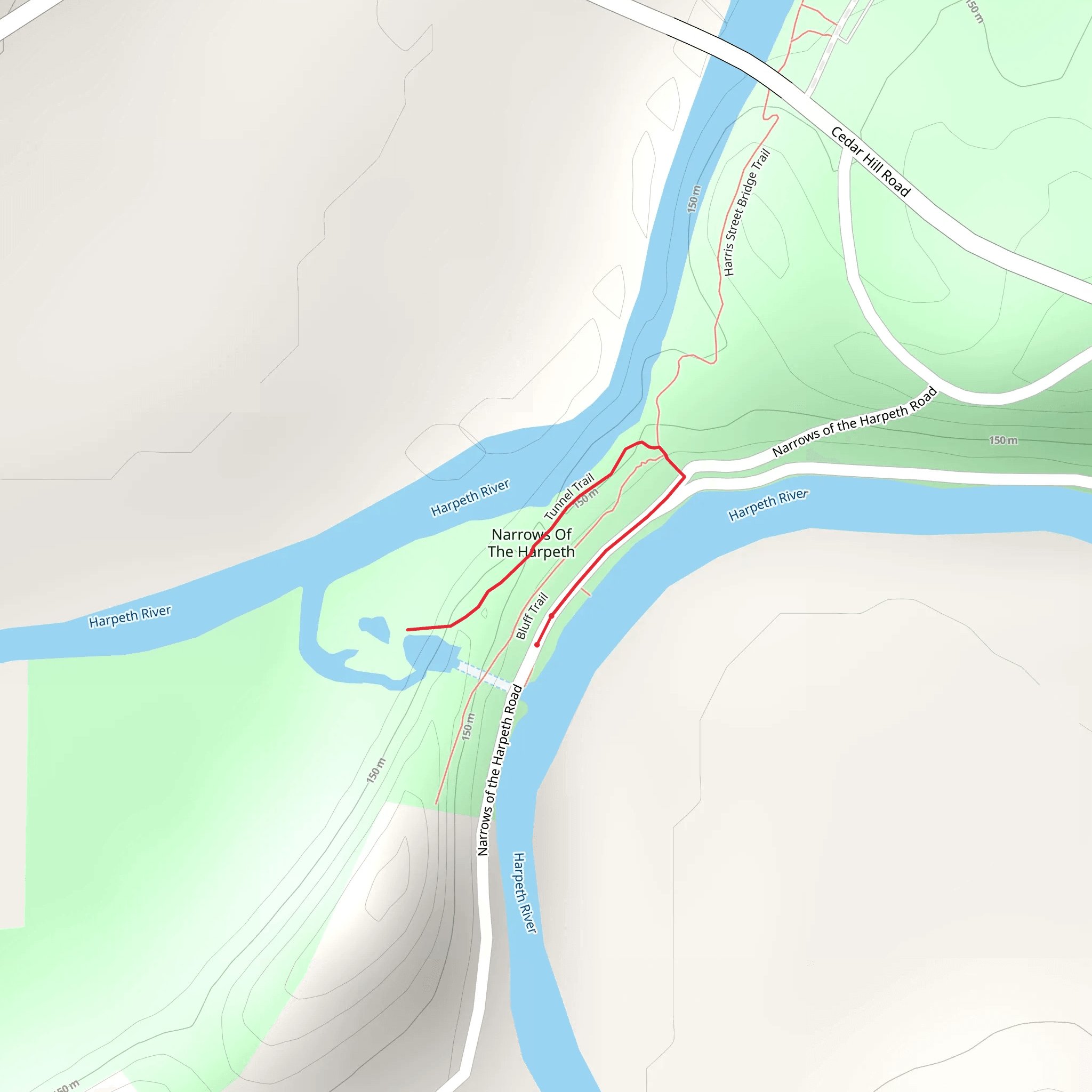 Tunnel Trail mobile static map