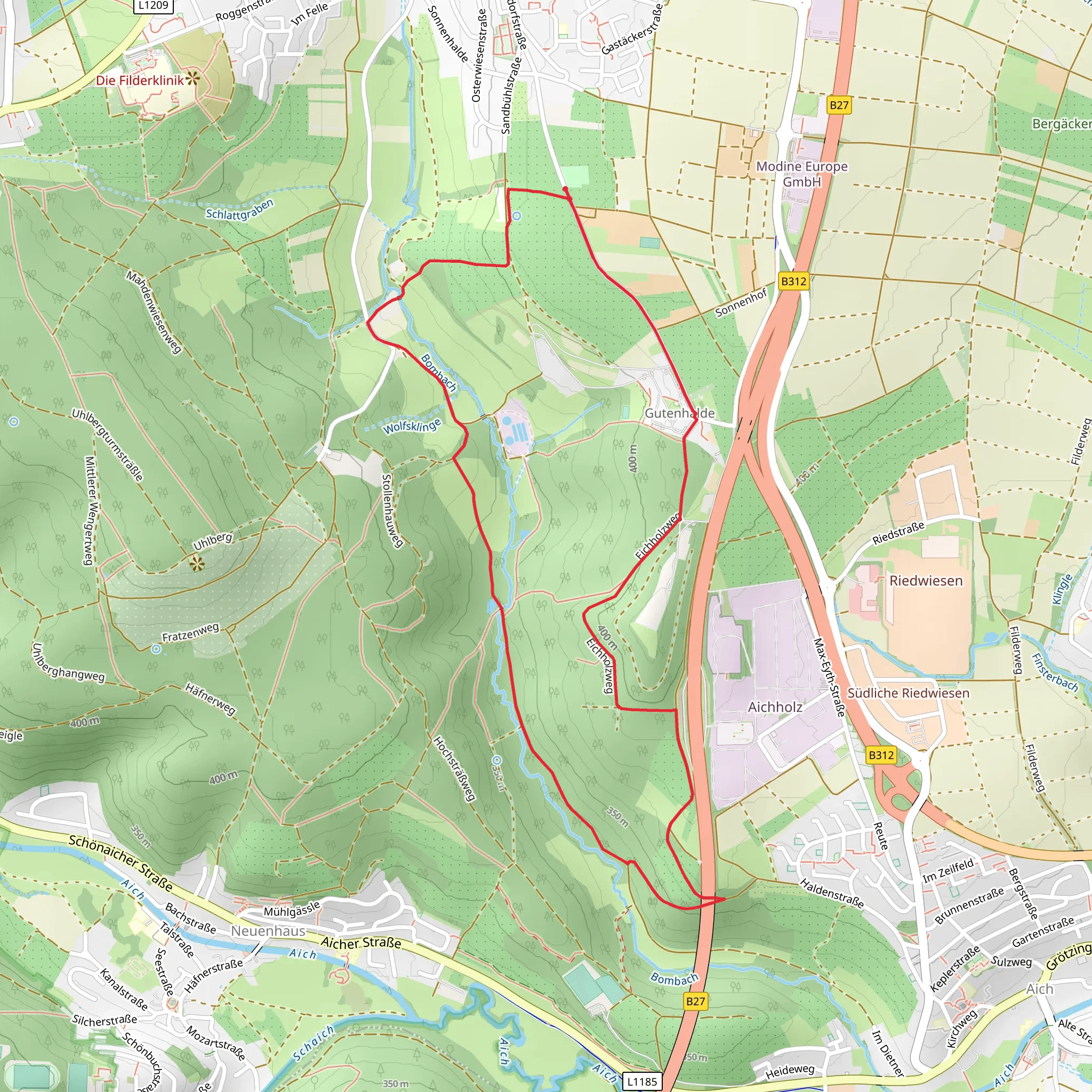Eichholzweg Loop mobile static map