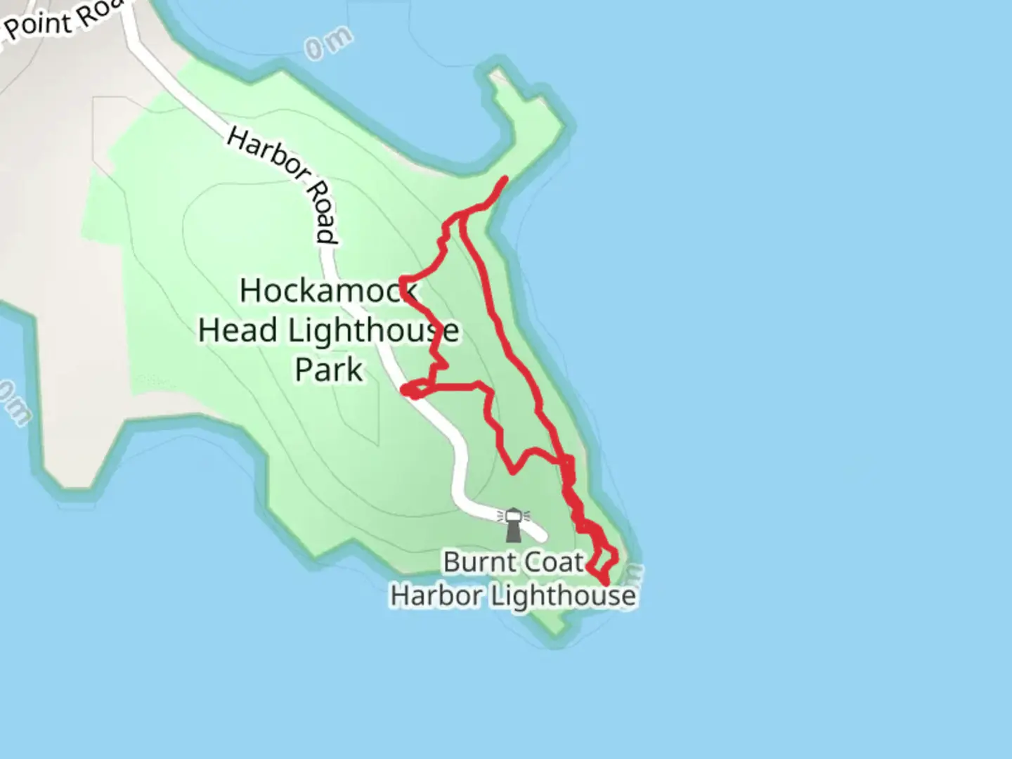 An image depicting the trail Harbor Road Loop Trail and its surrounding area.