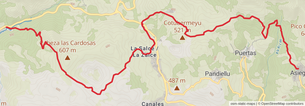 GR 109 Interior Asturias stage 3 Map
