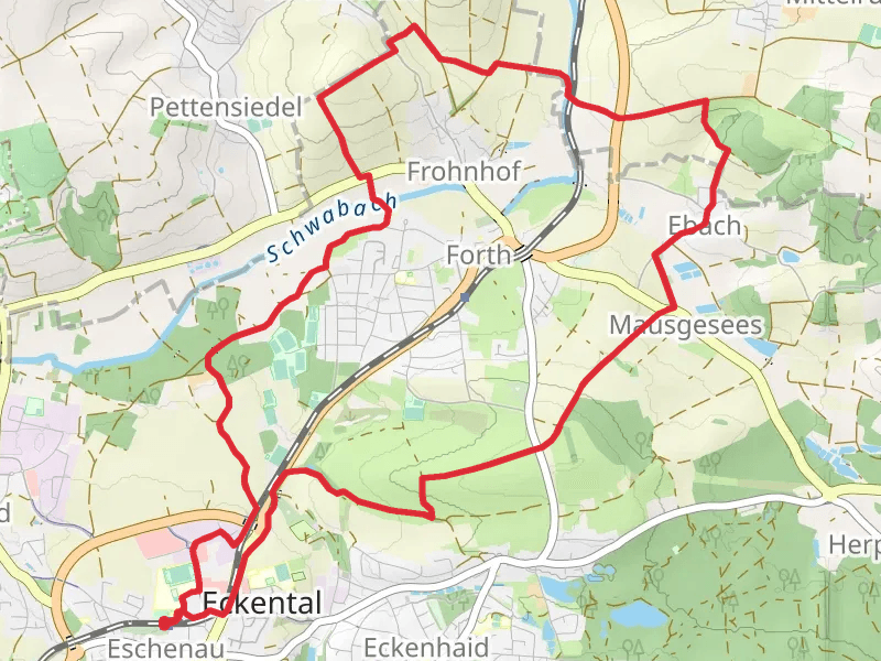 Rundweg um Forth mobile static map