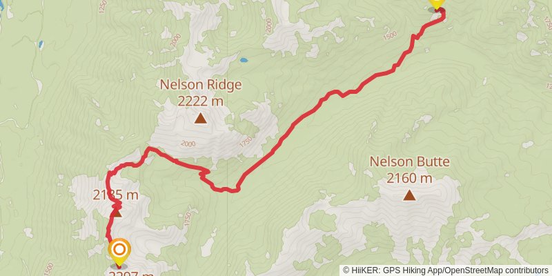 Nelson Ridge Trail via Windy Ridge Trail stage 2 Map