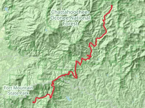 Pinhoti Trail - Peeples Lake Road