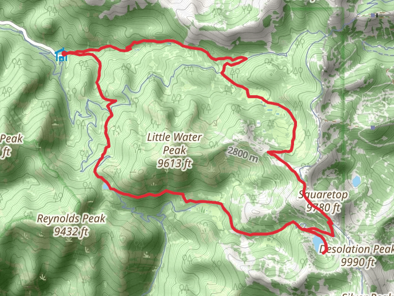 Little Water Trail and Mill Creek Meadows Trail