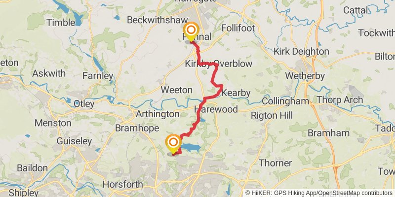 St Bernard's Way stage 5 Map