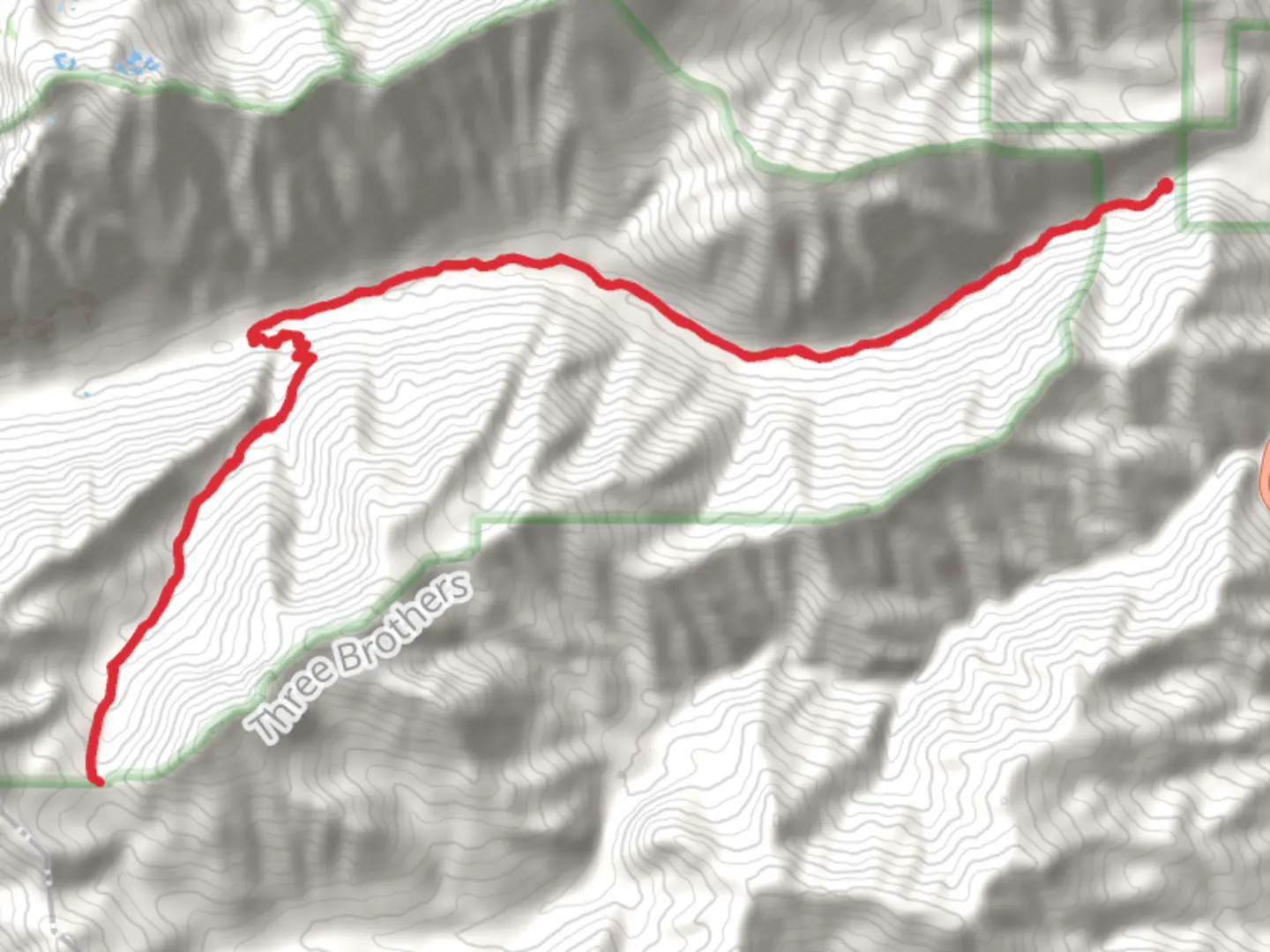 An image depicting the trail Falls Creek and Ingalls Creek Trail and its surrounding area.