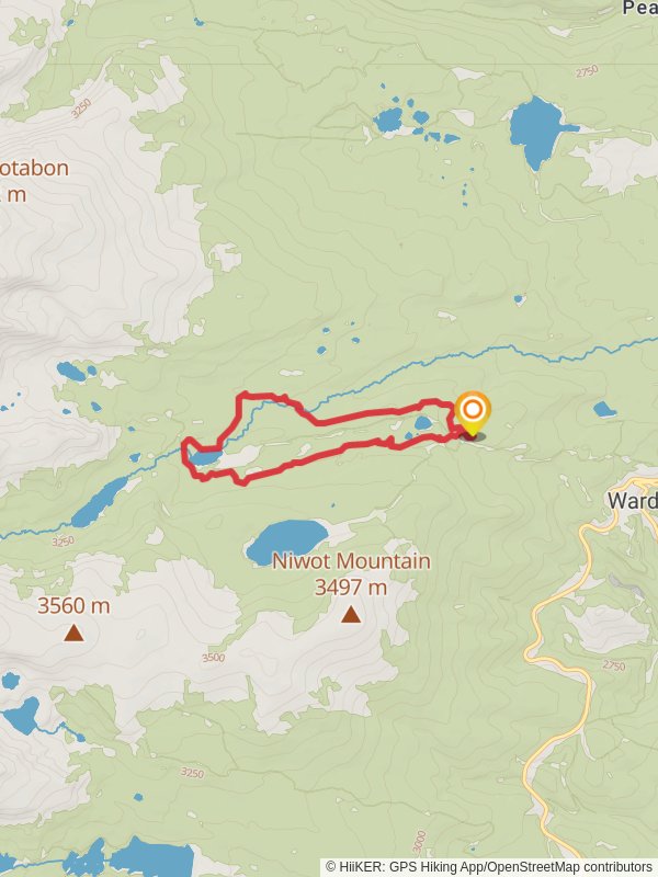 Red Rock Lake and Brainard Lake Loop