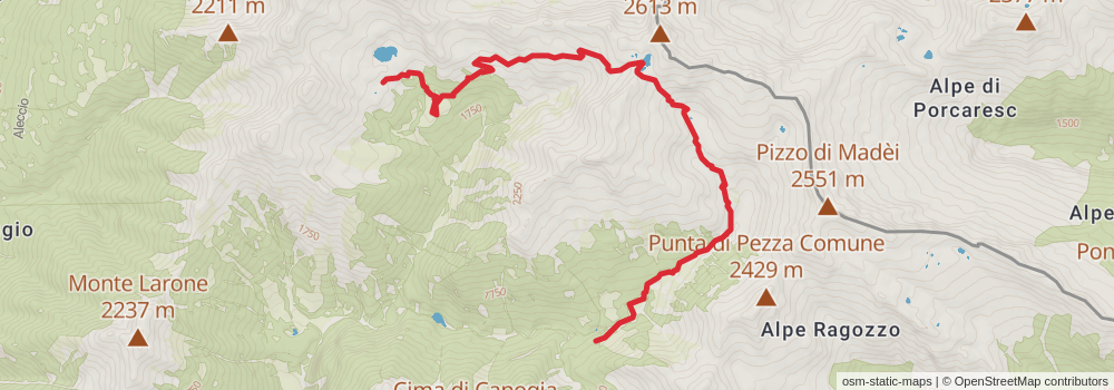 Sentiero Italia - Alps Section stage 112 Map