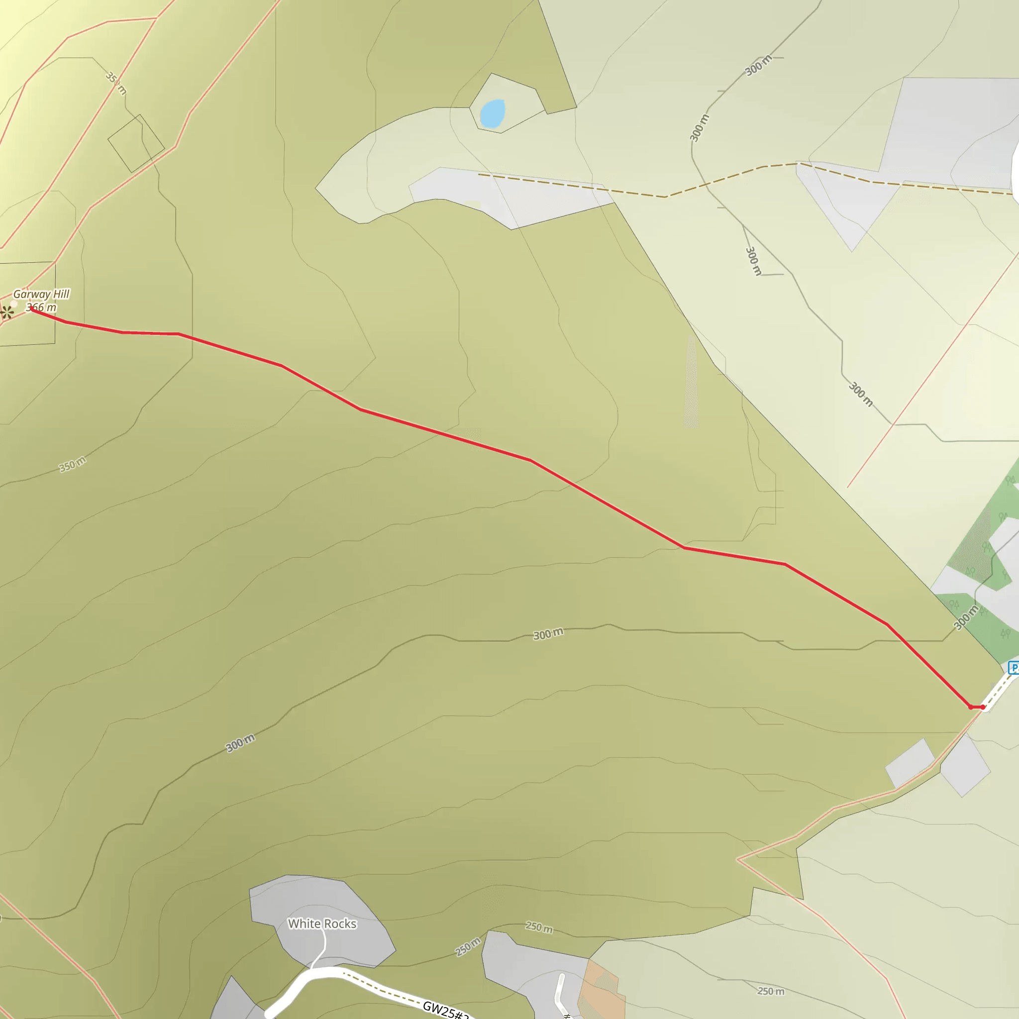 Garway Hill mobile static map