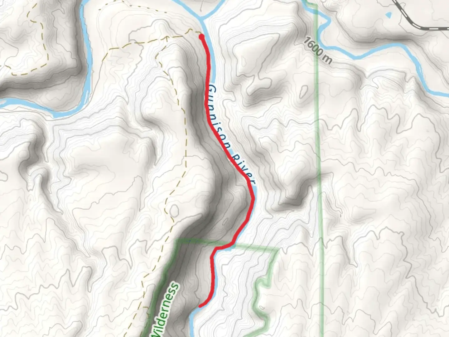An image depicting the trail Gunnison River - Black Canyon of the Gunnison and West River Trail and its surrounding area.