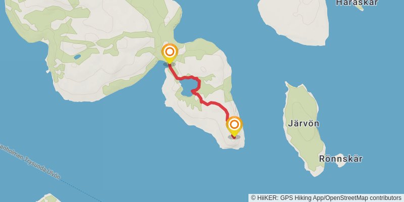 The High Coast Trail spur 3 Map