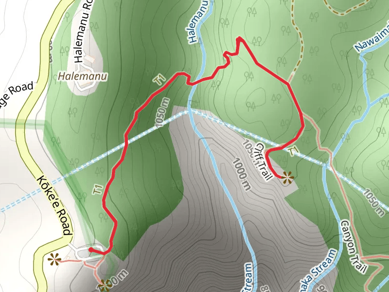 Pu'u Hinahina and Cliff Trail