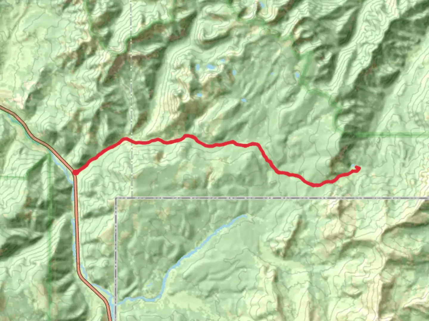 An image depicting the trail Sportsman Lake Trail and its surrounding area.