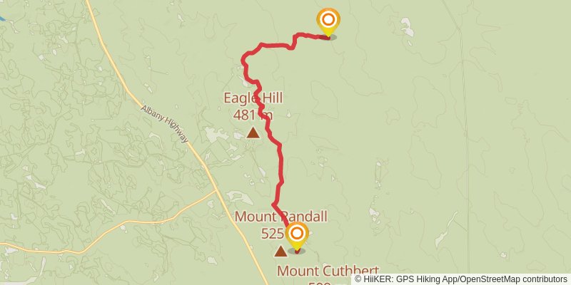 Bibbulmun Track stage 5 Map