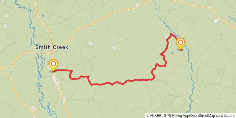 Florida National Scenic Trail stage 22 Map