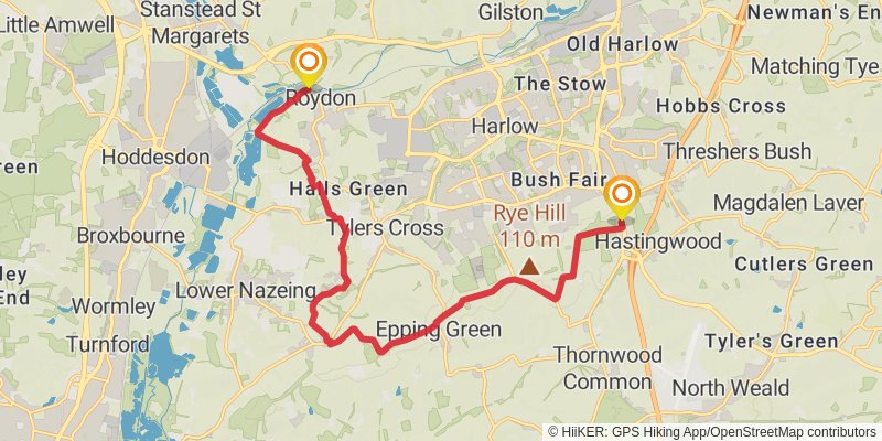 Stort Valley Way stage 3 Map