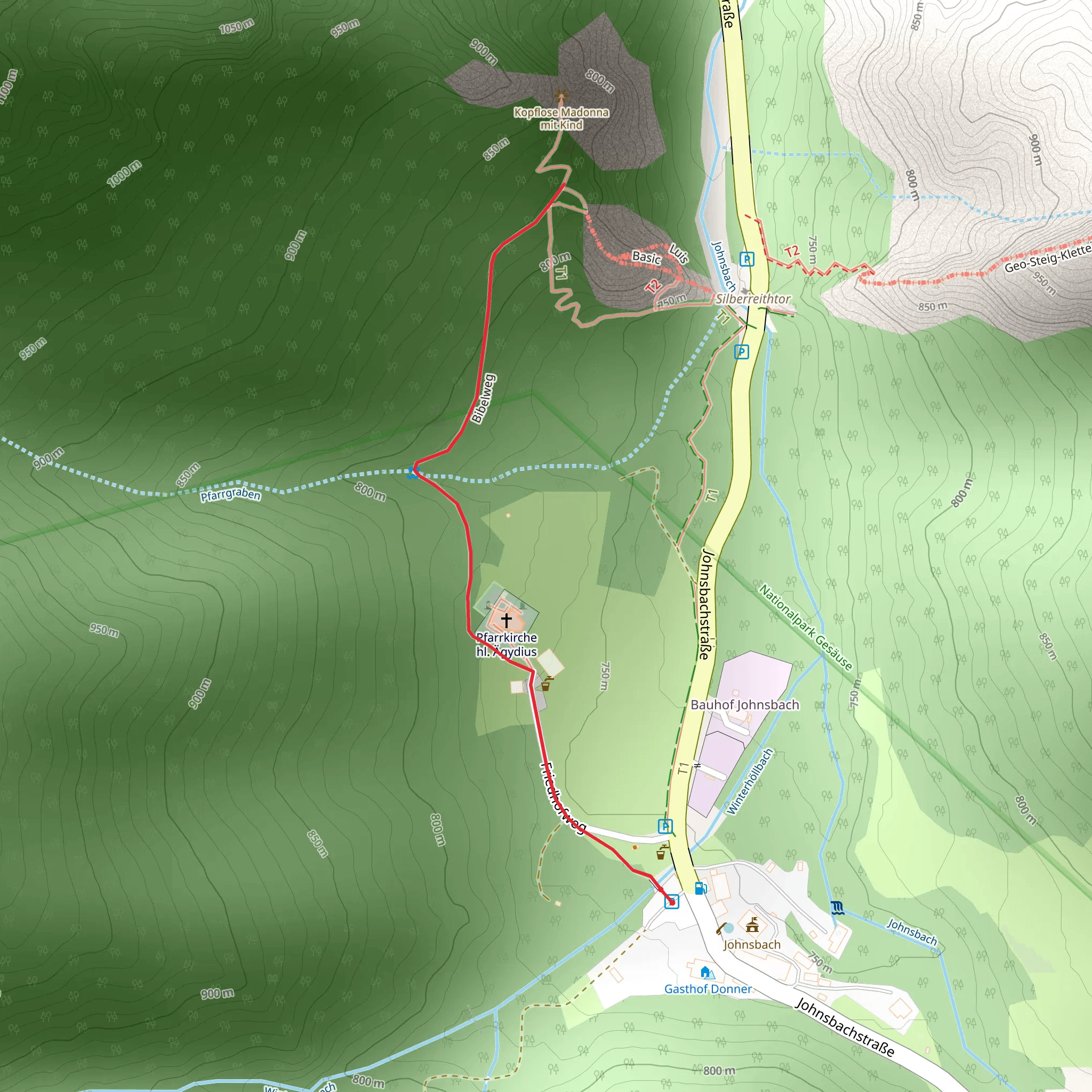 Bible Trail - Johnsbach mobile static map