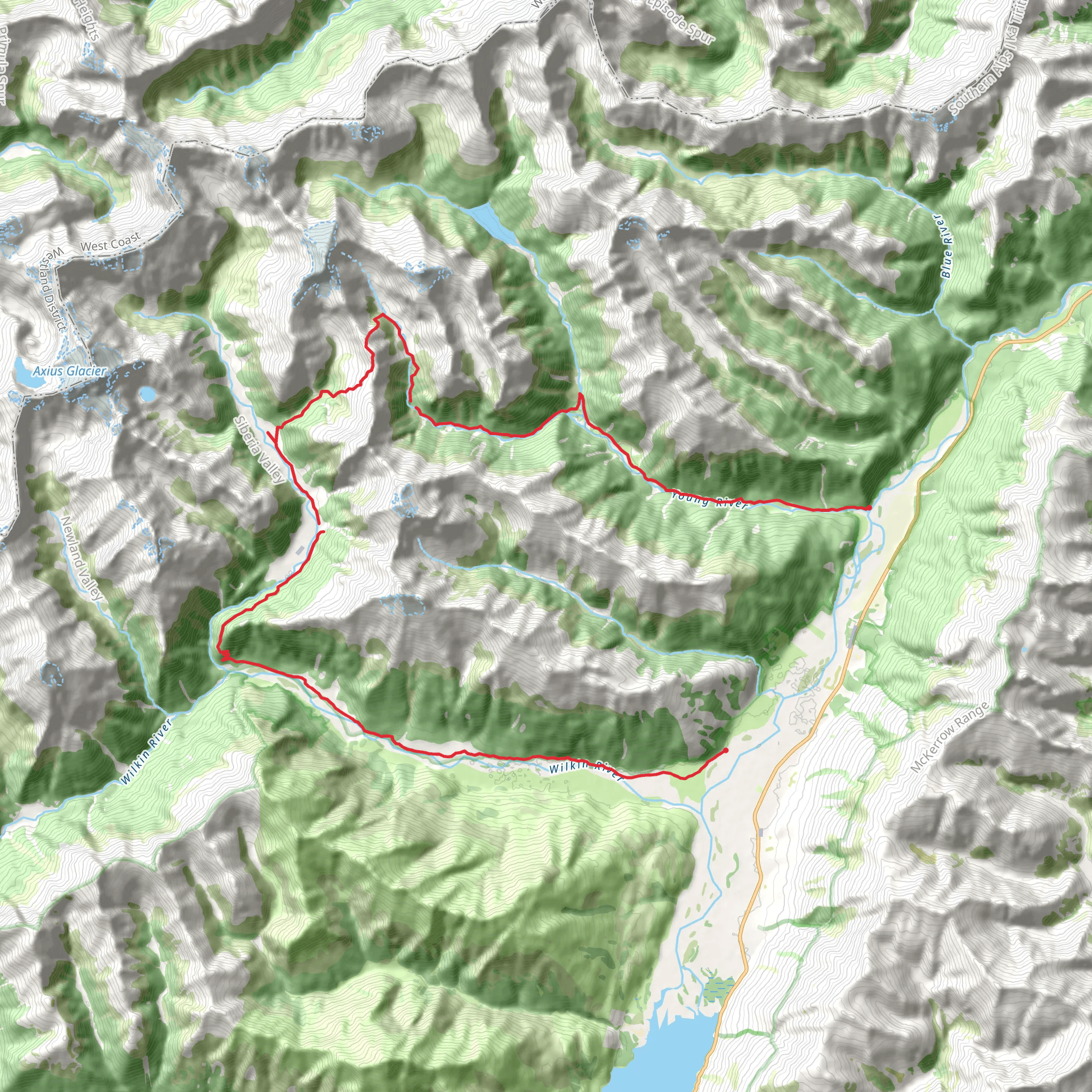 Gillespie Pass Circuit mobile static map
