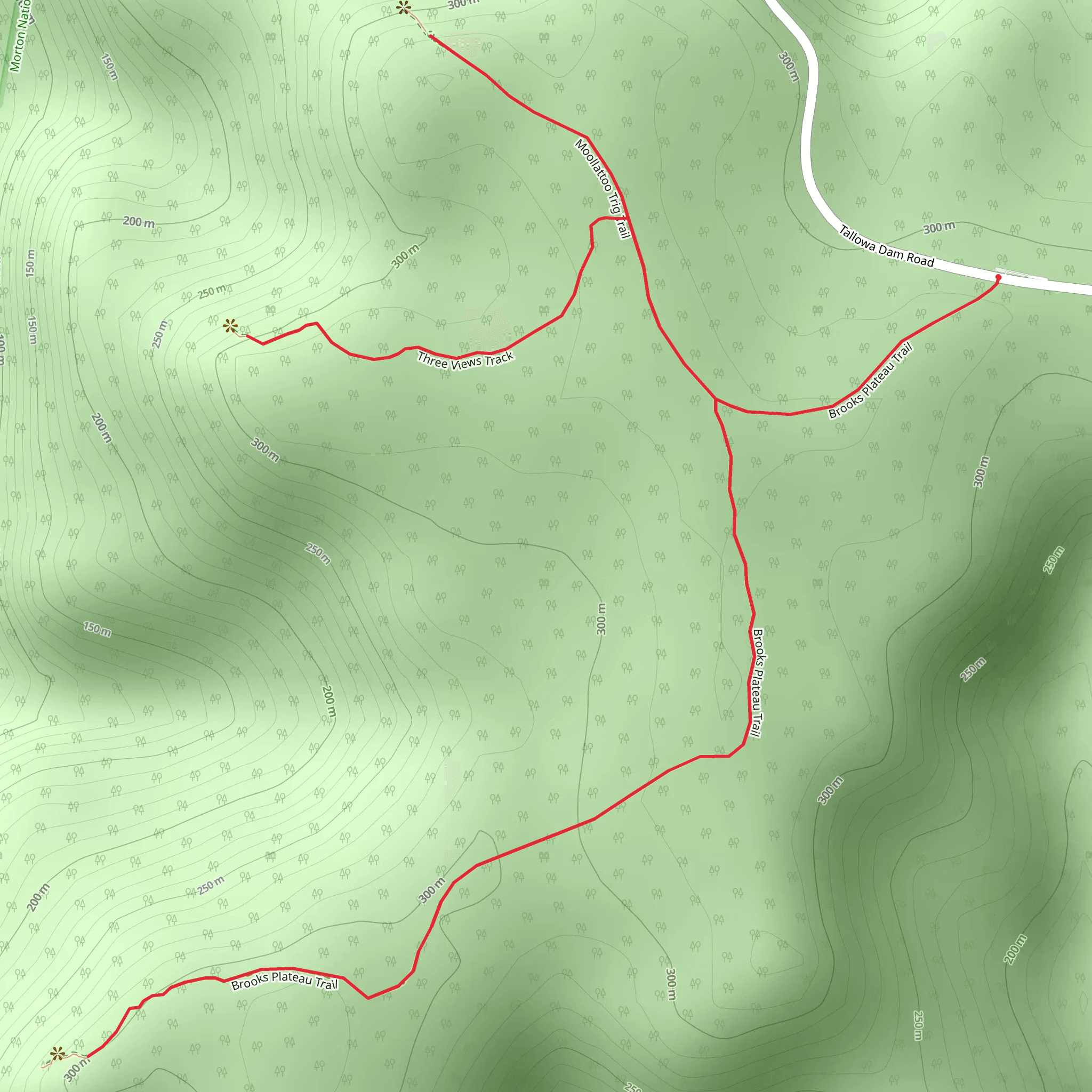 Three Views Track mobile static map