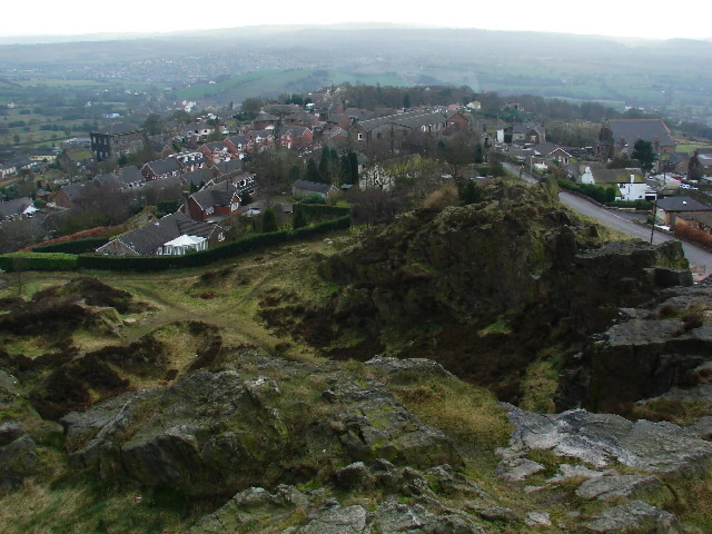 An image depicting the trail Mow Cop Ordnance Loop and its surrounding area.