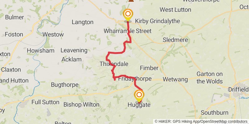Wild Yorkshire Way stage 33 Map