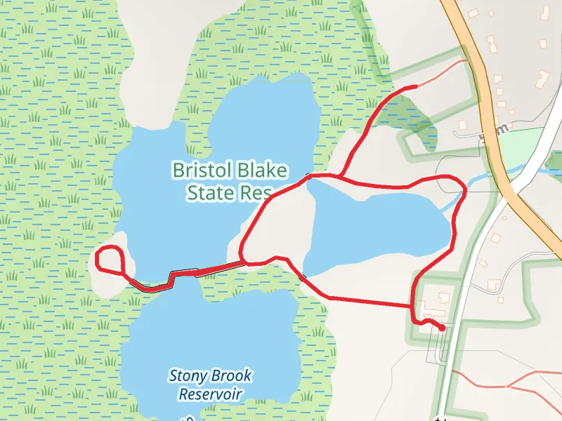 Bristol Blake State Reservoir and Stony Brook Reservoir Loop Trail