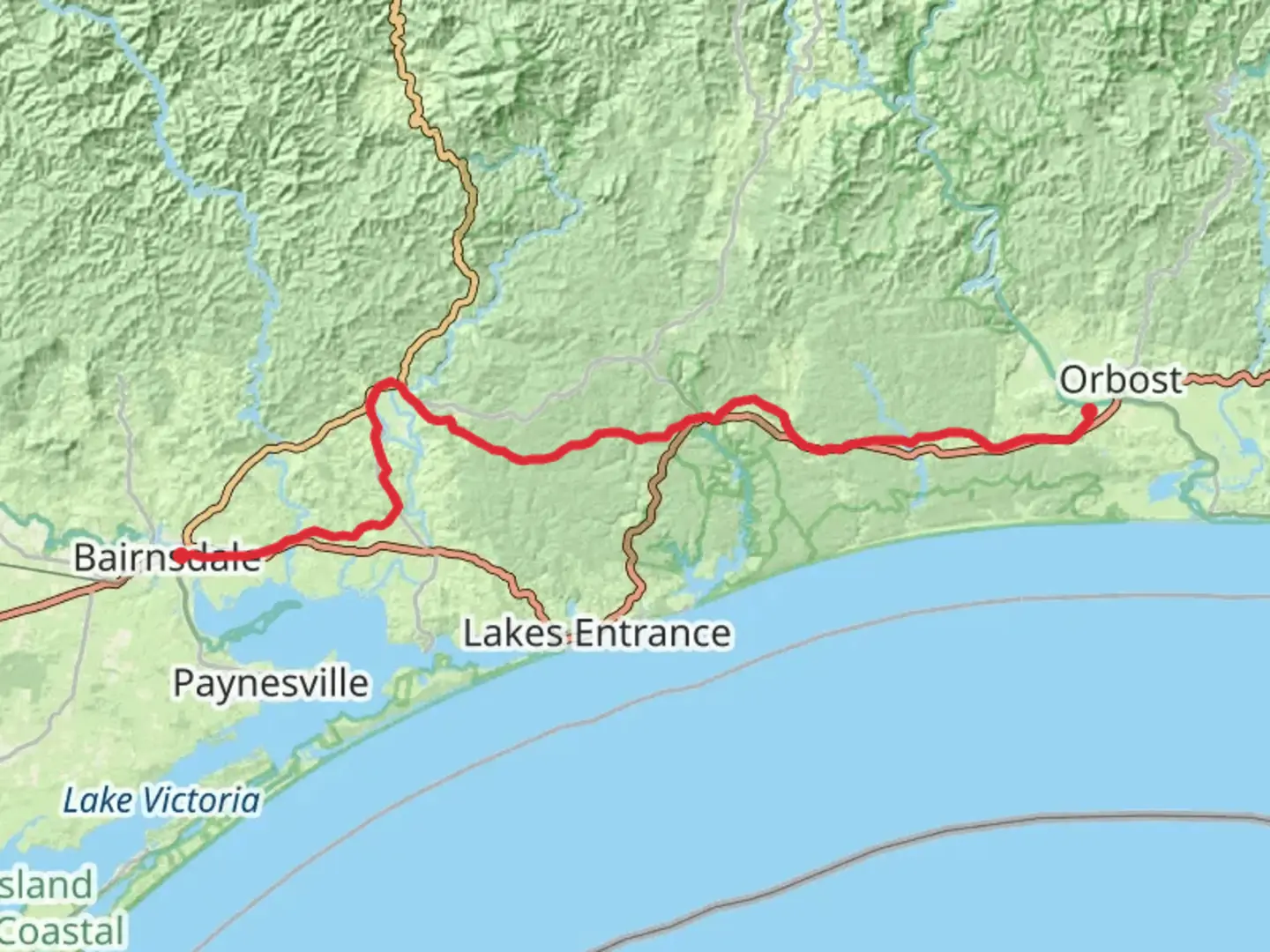 An image depicting the trail East Gippsland Rail Trail and its surrounding area.