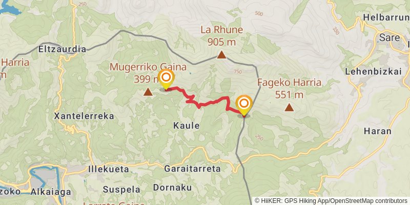 Haute Randonnée Pyrénéenne alt 3 Map
