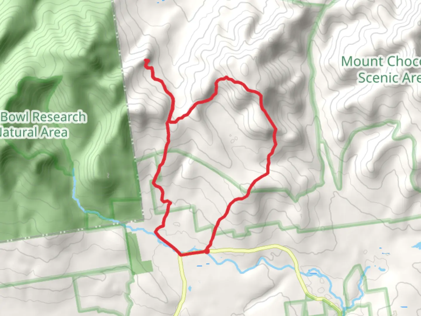 An image depicting the trail Mount Mexico, Paugus and Square Ledge Loop - Wonalancet and its surrounding area.