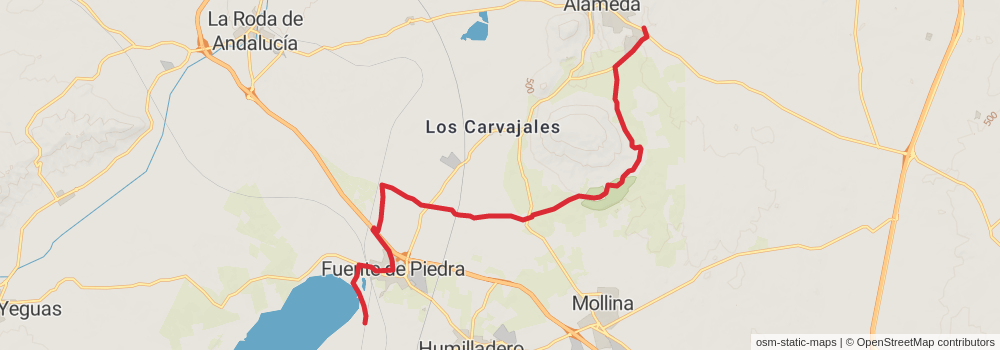 GR 249 Gran Senda de Málaga stage 18 Map