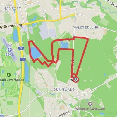 Am Hornpottweg and Von-Diergardt-See Loop mobile static map