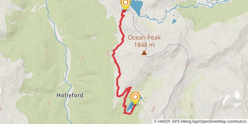Serpentine Range spur 1 Map