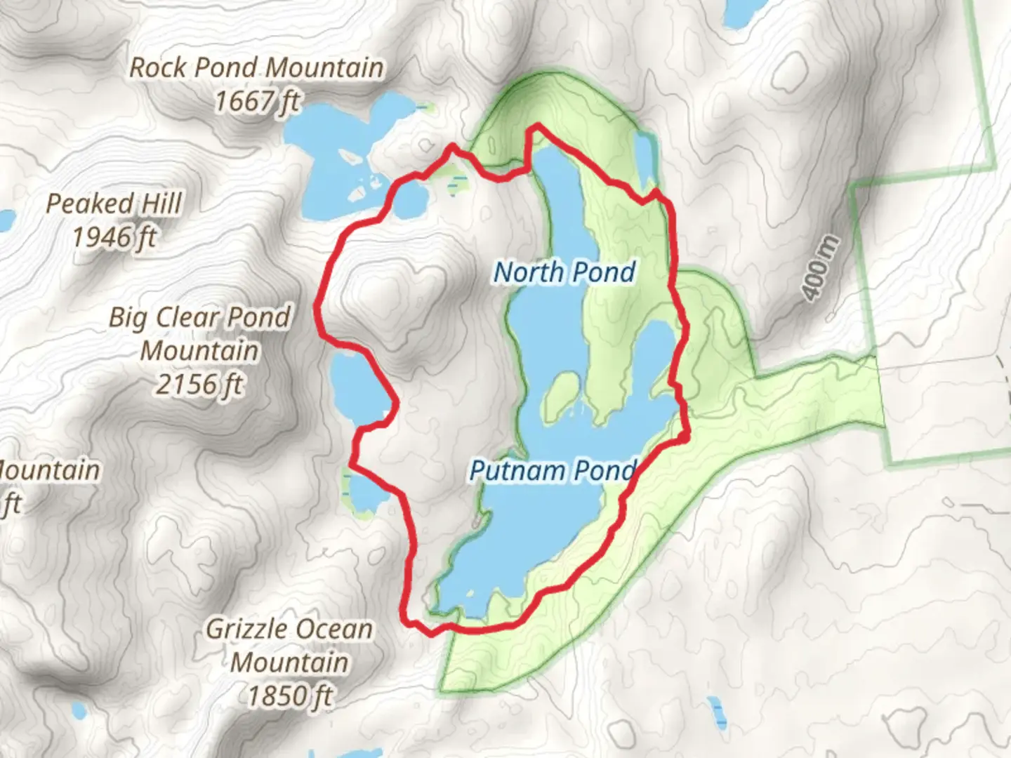 An image depicting the trail Clear Pond Trail and its surrounding area.