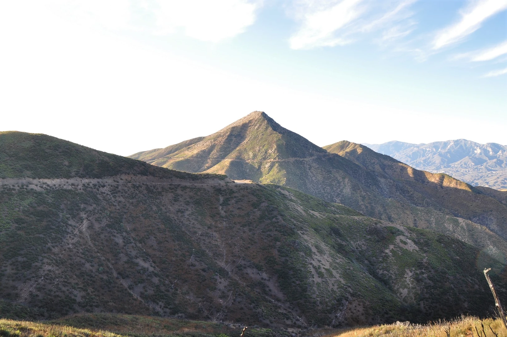 An image depicting the trail Chief Peak via Chief Peak Road and its surrounding area.