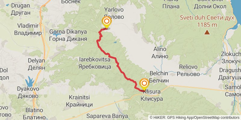 Sultans Trail stage 79 Map