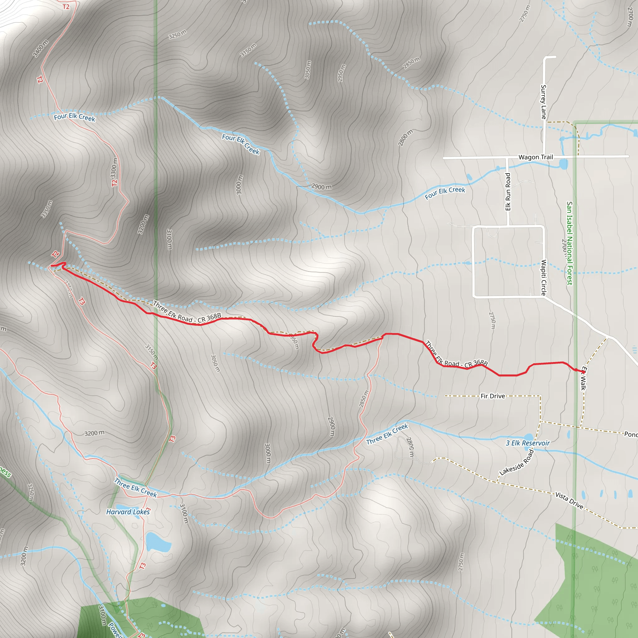 Bunny’s Trail mobile static map