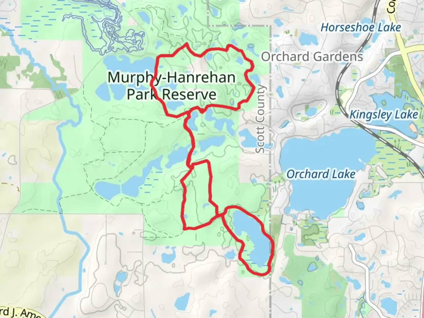 An image depicting the trail Murphy Lake Loop and its surrounding area.