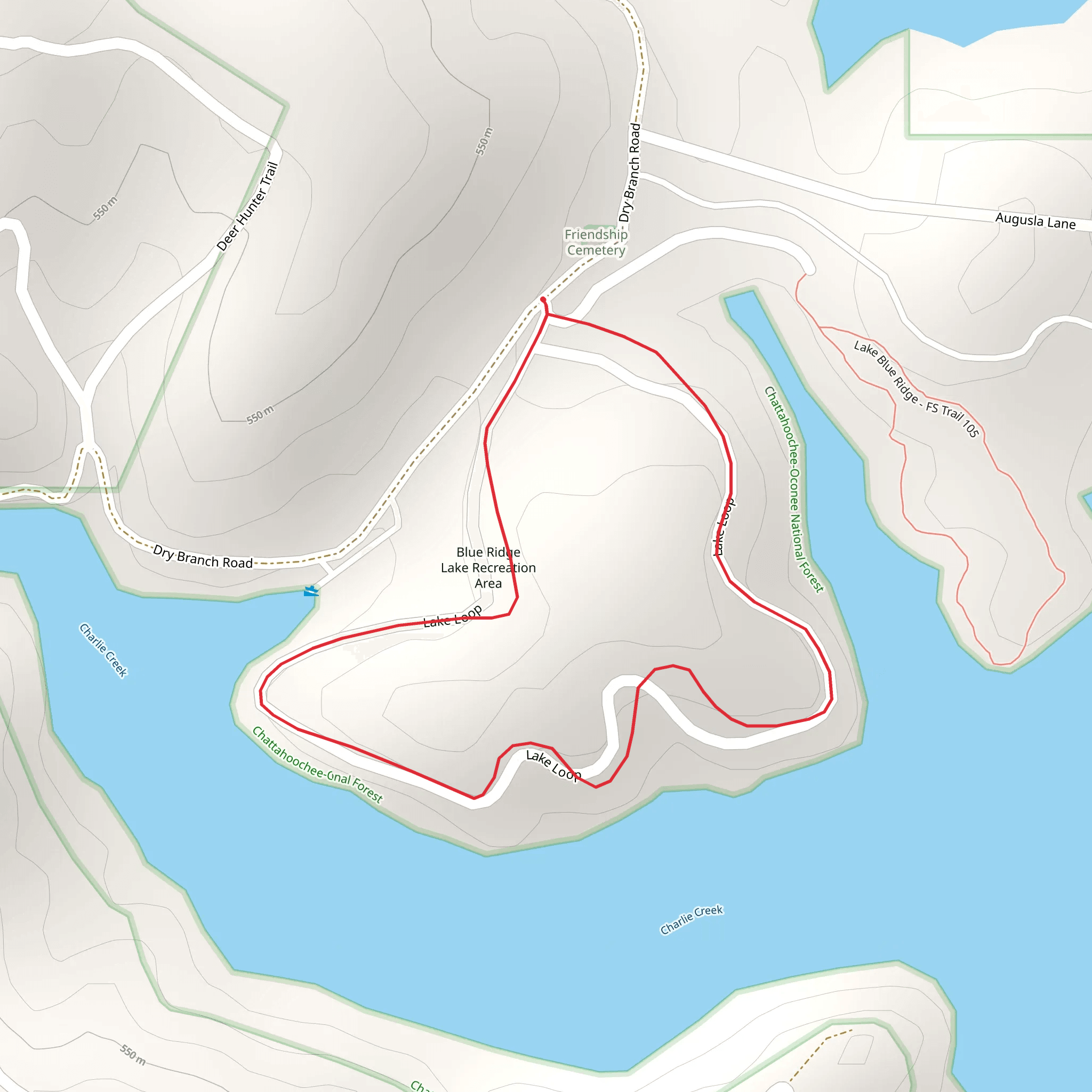 Dry Branch Road Loop mobile static map