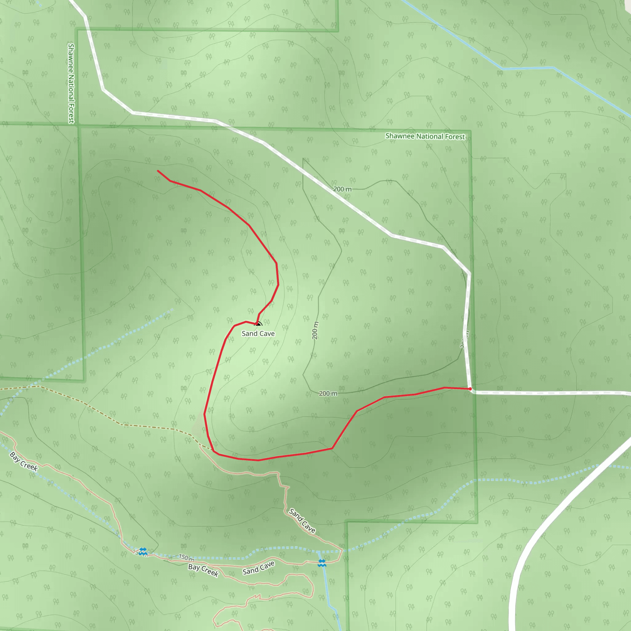 Sand Cave mobile static map