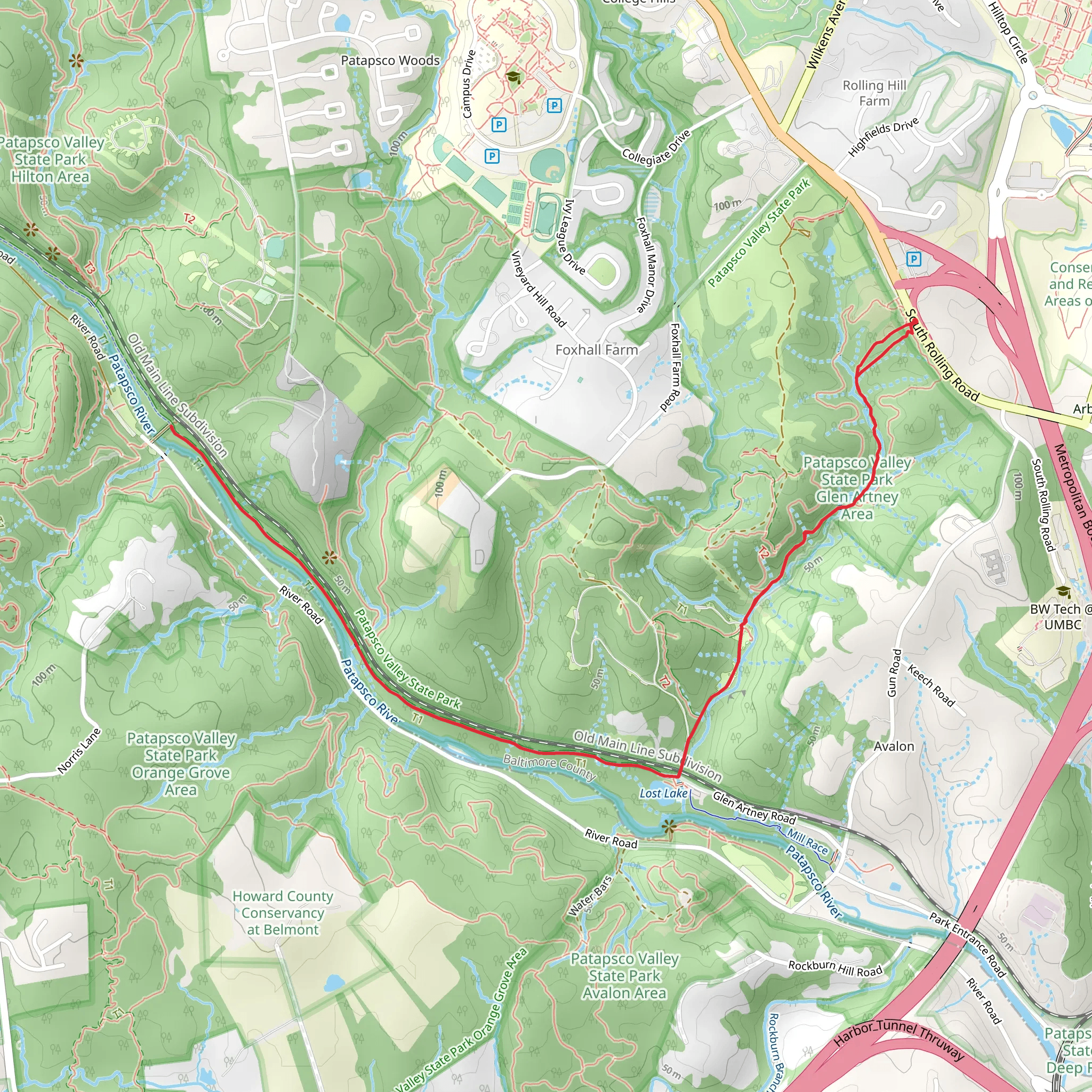Soap Stone and Grist Mill Trail mobile static map