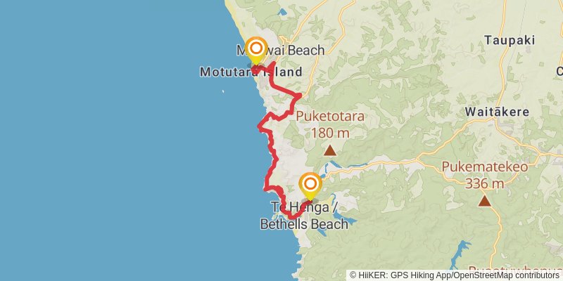 Hillary Trail stage 5 Map
