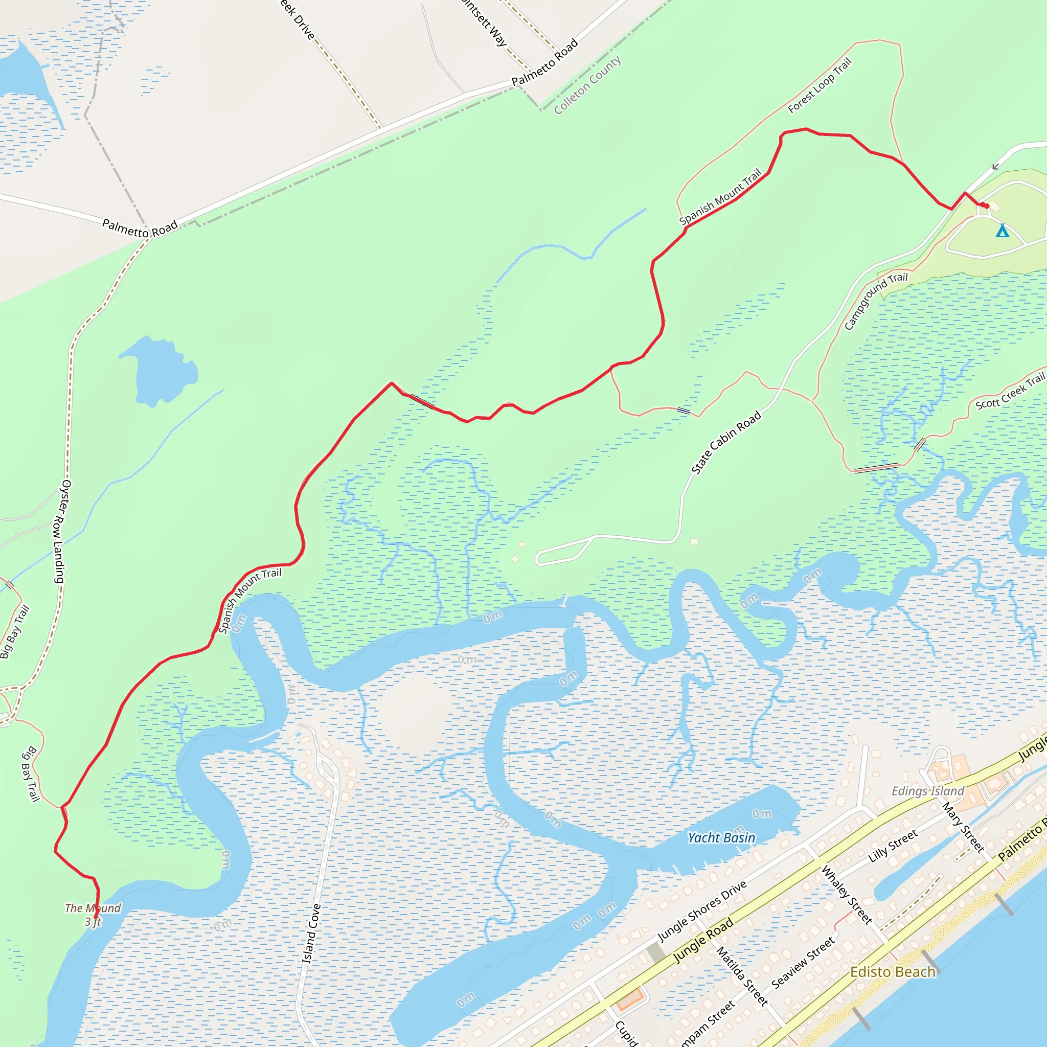 The Mound mobile static map