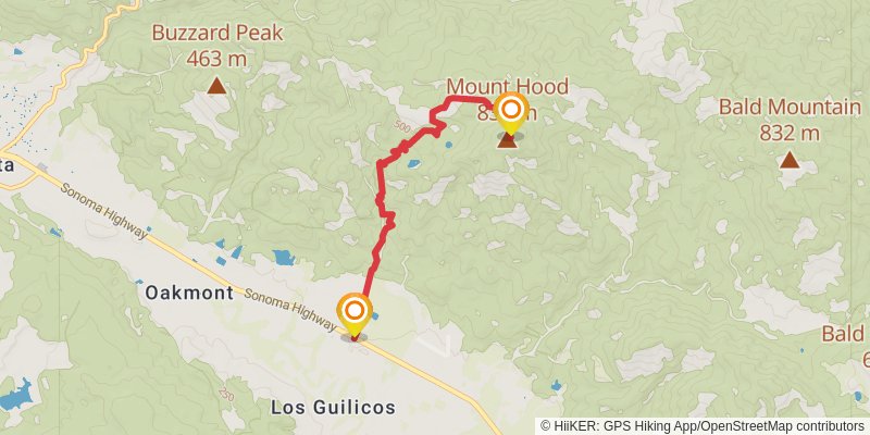 Bay Area Ridge Trail stage 14 Map